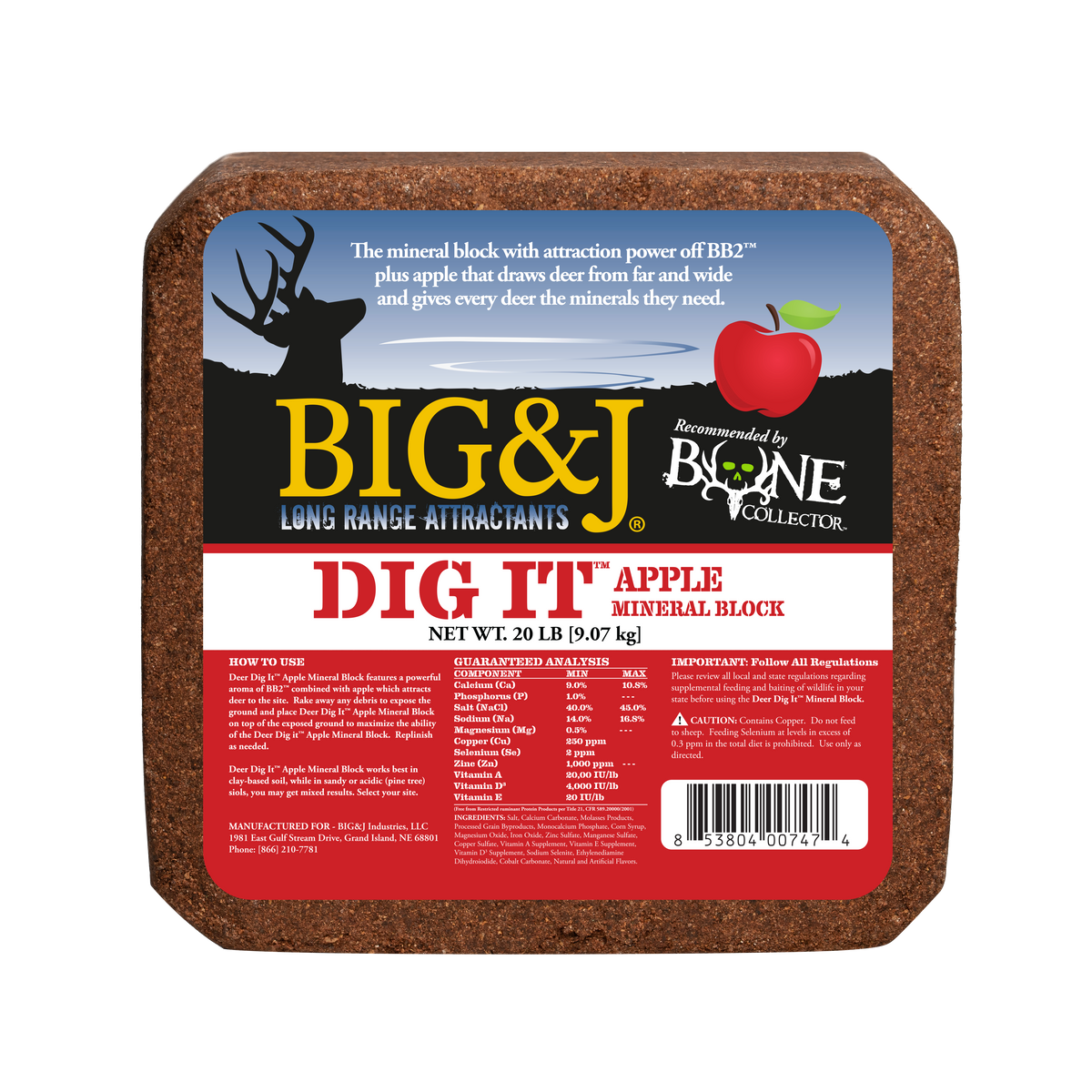 Apple Deer Dig it Mineral Block