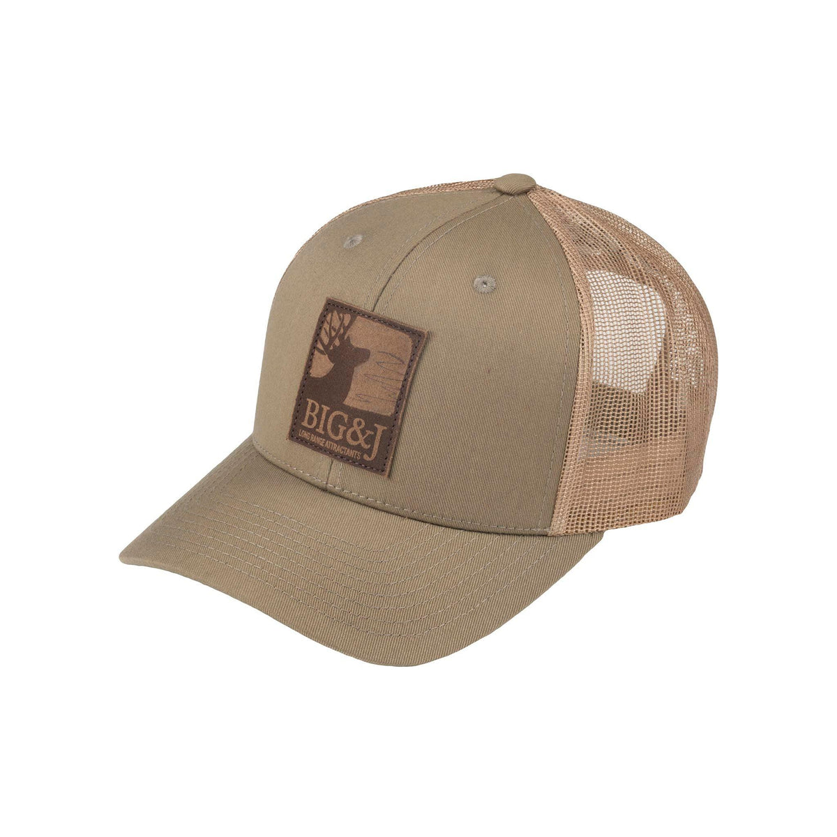 Olive/Khaki mesh back Big&J logo hat