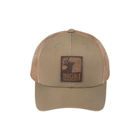 Olive/Khaki mesh back Big&J logo hat