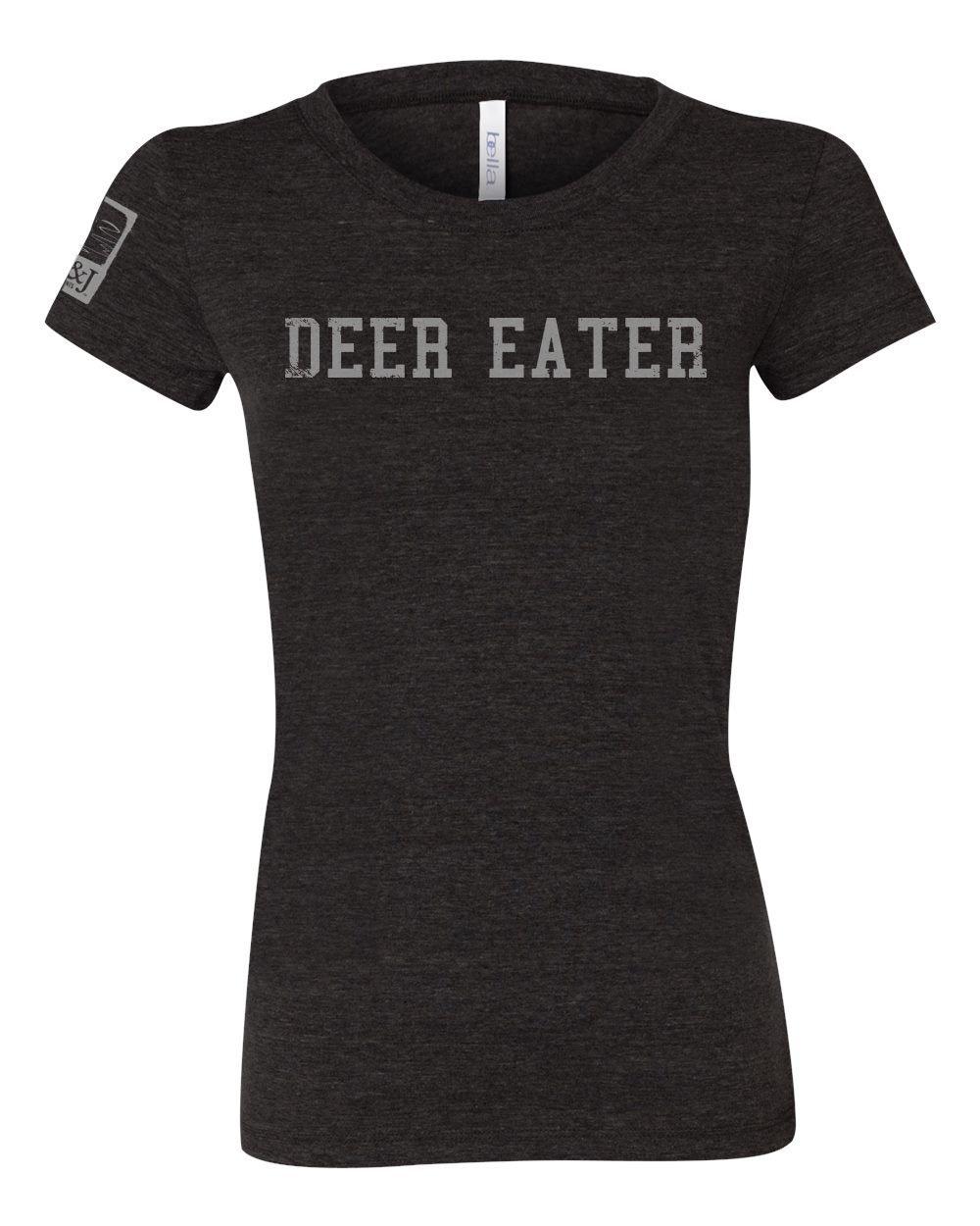 Women's Cut Charcoal Deer Eater Shirt